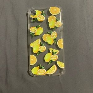 iPhone XR Clear Lemon Phone Case